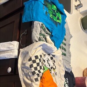 Kids Graphic T-Shirt - Blue and Gray